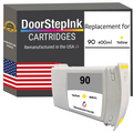 DoorStepInk Remanufactured in the USA Ink Cartridge for HP 90 400mL (C5065A) Yellow