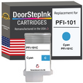 DoorStepInk Brand for Canon PFI-101 130mL Cyan Remanufactured in the USA Ink Cartridge