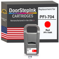 DoorStepInk Remanufactured in the USA Ink Cartridge for Canon PFI-704 700mL Red PFI-704R